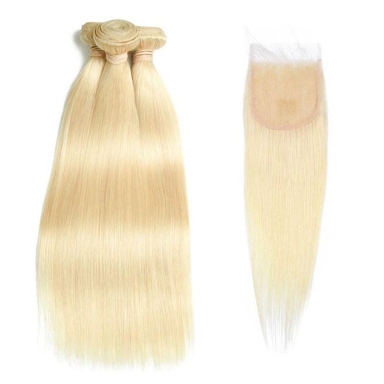 Blonde Raw Cambodian Straight Bundles